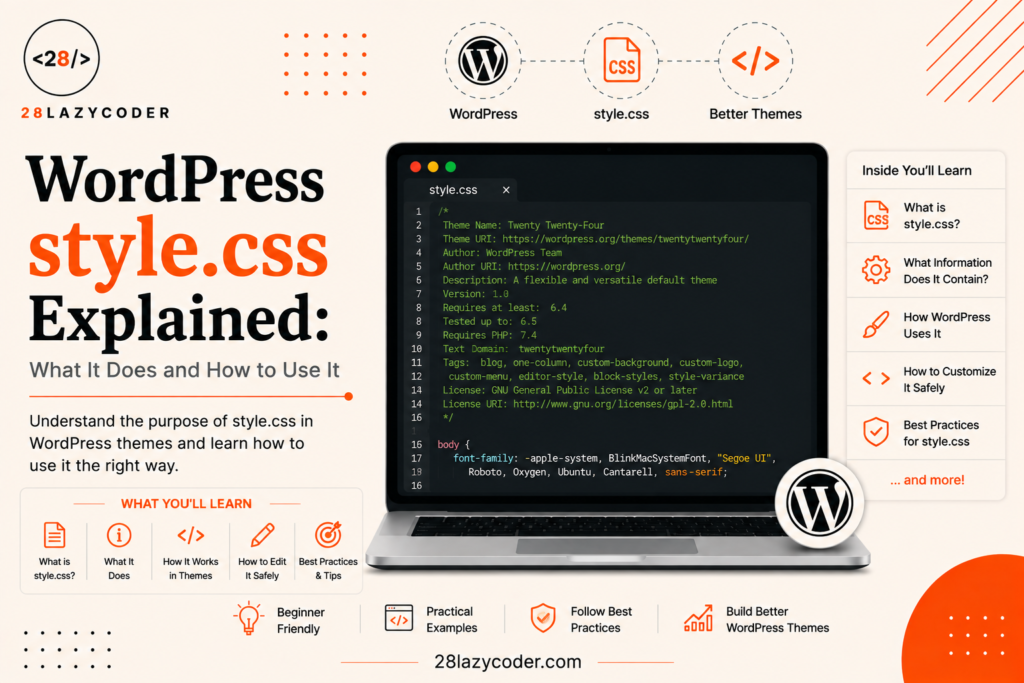 WordPress style.css Explained: What It Does and How to Use It
